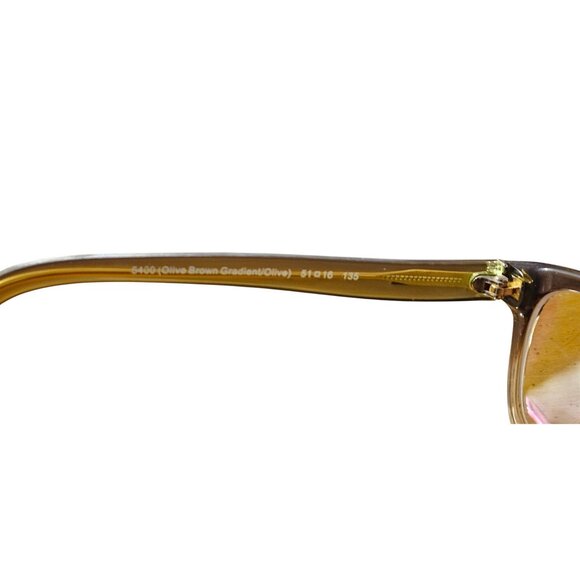 FRAMES ONLY Coach Eyeglasses HC6089 T Olive Brown Gradient Rectangular 51-16-135 - Picture 6 of 10